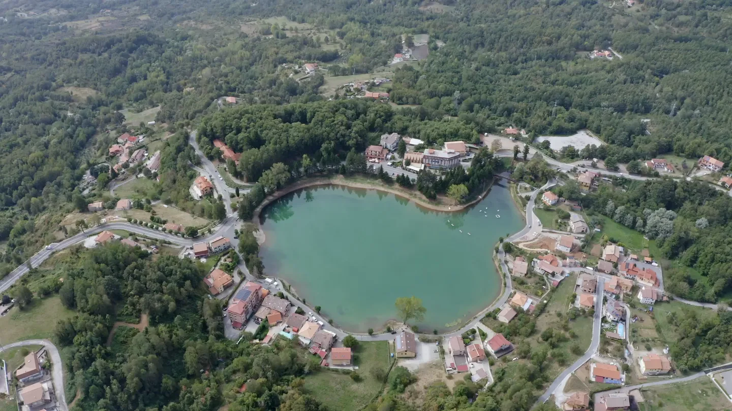 Il Lago Sirino dall’alto